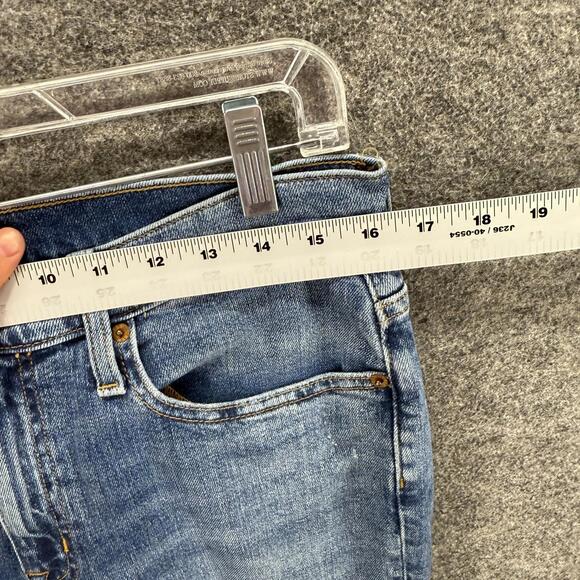 J. Crew Jeans Women 27 Blue Denim Medium Wash Slim Boyfriend Pockets MId Rise - Picture 3 of 7